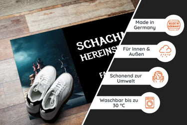 Lustige Fußmatte - Schachmatt